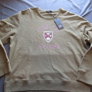 Mens Frye College Crewneck Sweater Sz XXL NWT